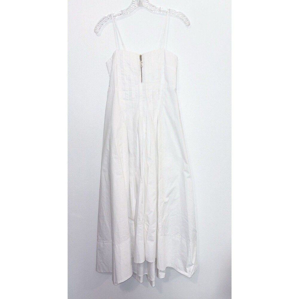 Alemais Selene White Organic Cotton Midi Dress Size 6 - Picture 5 of 12